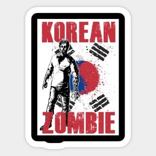 korean zombie spooky Sticker